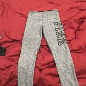 VS Pink Grey Leggings